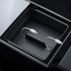 Tesla Series - Armrest Console Organizer Upper Tray | 2-Section